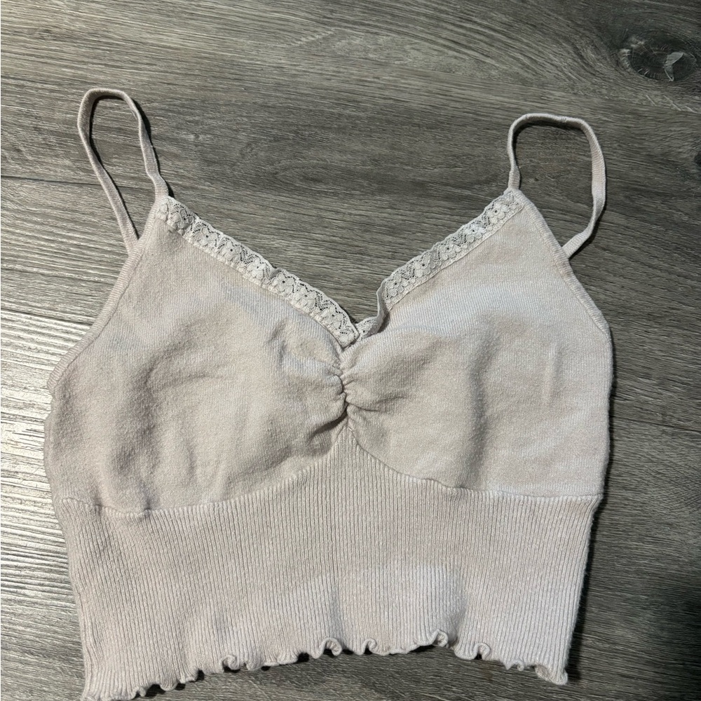 La Hearts Cream Knit Top